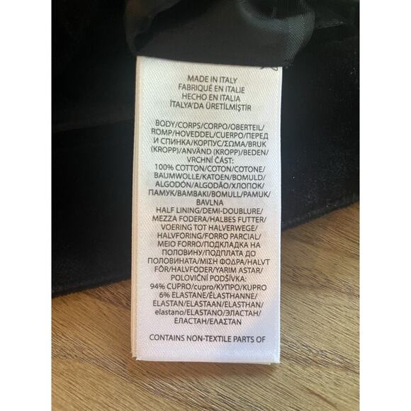 Ralph Lauren Collection Purple Label Black Velvet Pants 8 Slim High Rise Cotton - Picture 8 of 12